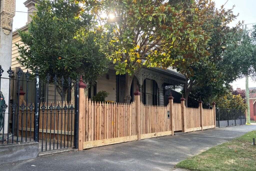 Timber Fencing Installation Melbourne showing Plinth Boards and Cappings