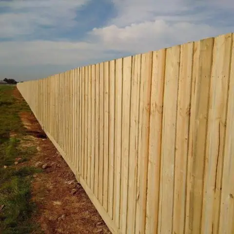 New treated pine paling fence installed by Melbourne Fencing Works